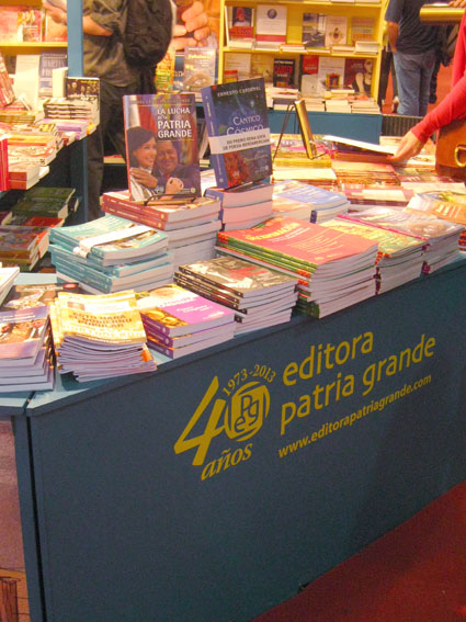 Editora Patria Grande. Feria del libro 2013